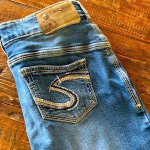 Silver Straight Leg Jean